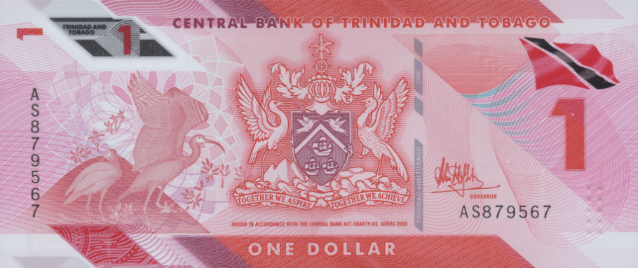 (093) ** PNew Trinidad & Tobago 1 Dollar Year 2020